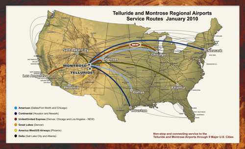Telluride Montrose Airport Routes