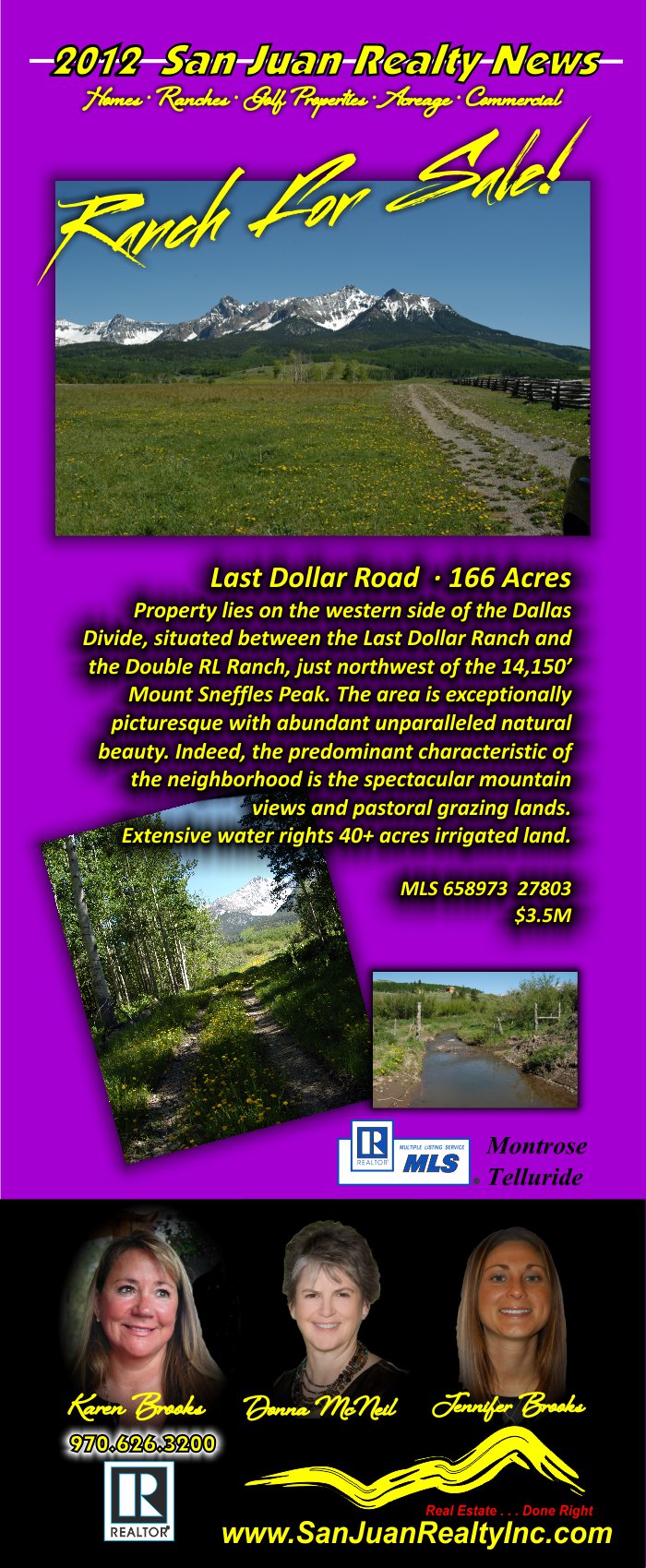 Last Dollar Road Ranch 166 Acres San Miguel County Colorado