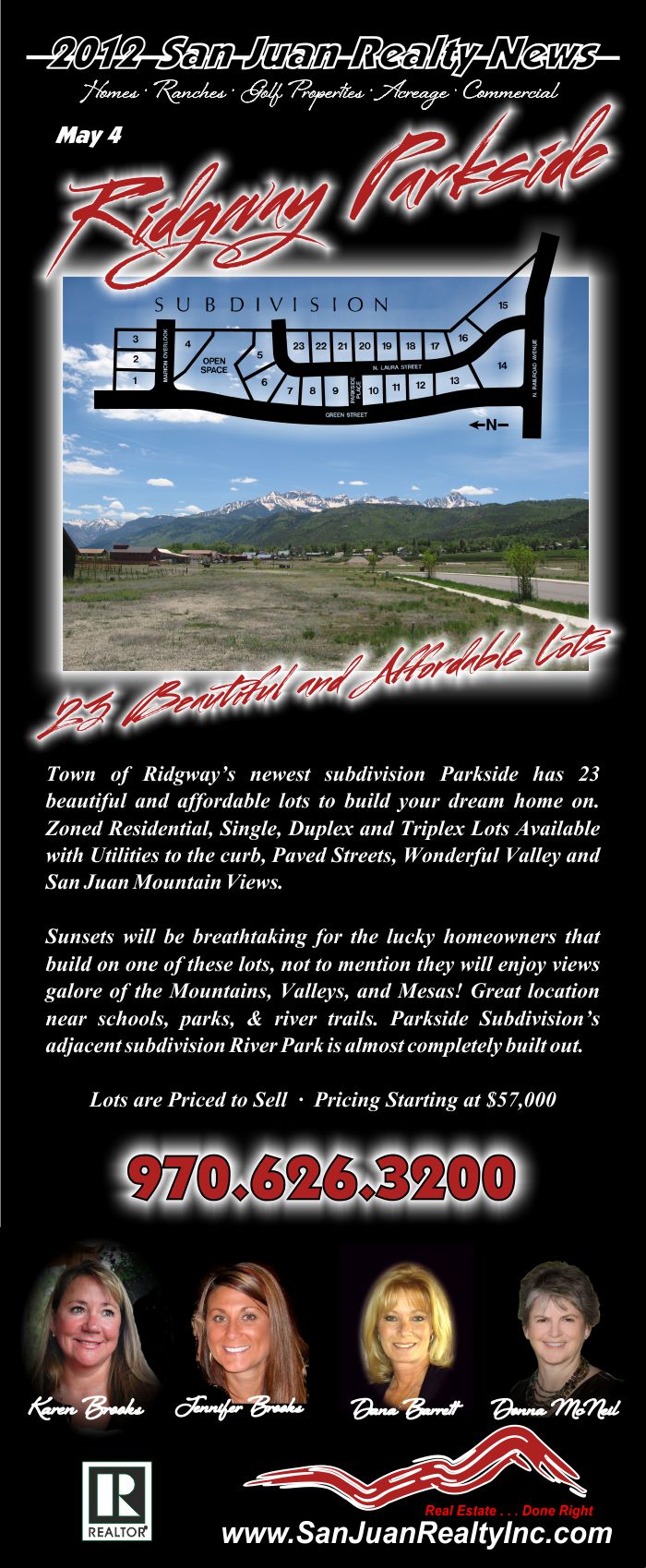 Ridgway Parkside Lots Ridgway Colorado May 4 for sale