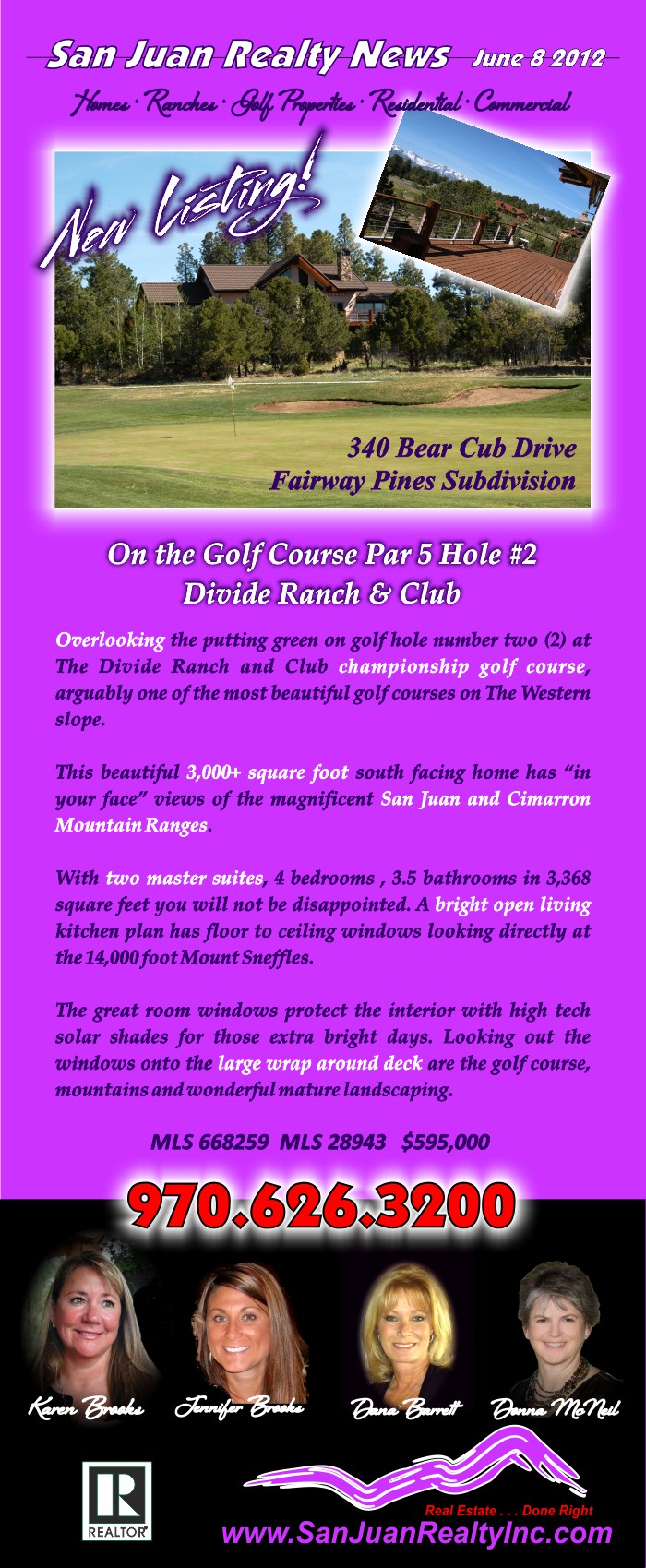 340 Bear Cub Drive Divide Ranch & Club Ridgway Colorado for sale